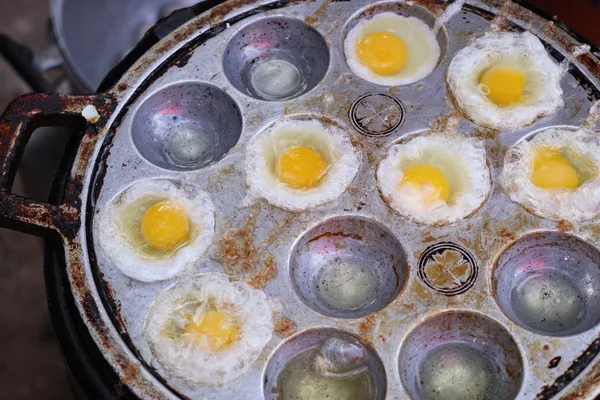 Ovos Codorna Comida Rua — Fotografia de Stock