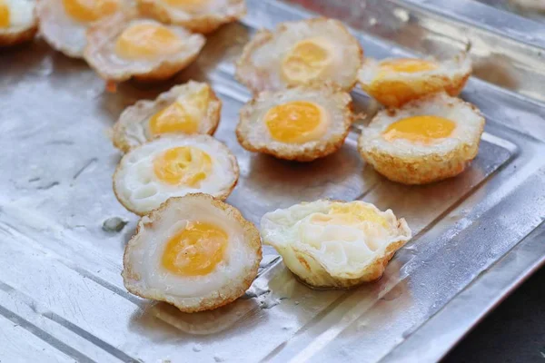 Huevos Codorniz Comida Callejera — Foto de Stock