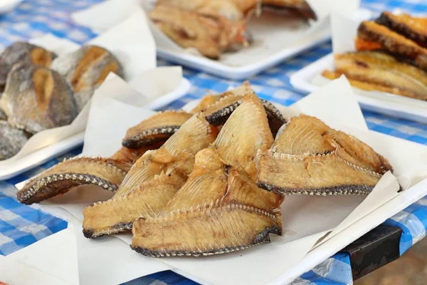 Peixe Frito Comida Rua — Fotografia de Stock