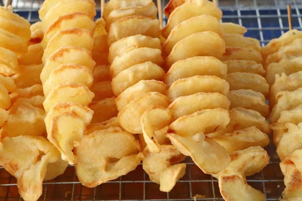 Batatas Fritas Comida Rua — Fotografia de Stock