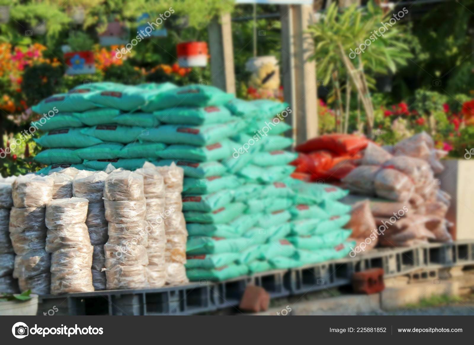 Bags Garden Soil Sale Stock Photo C Oilslo