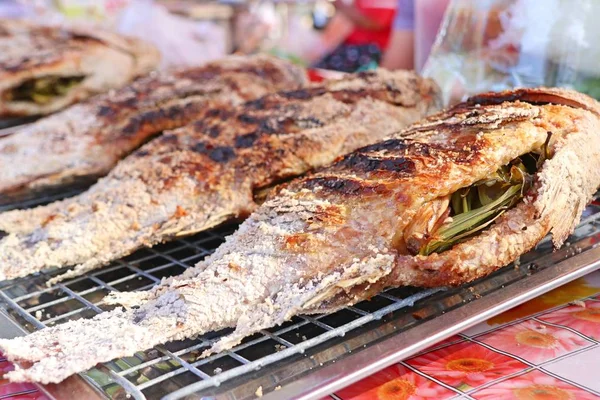 Fish grilled salt at street food