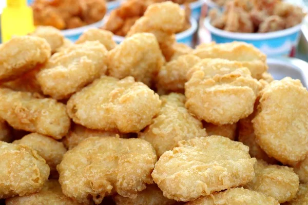 Sokak Gıda Kızarmış Nuggets — Stok fotoğraf