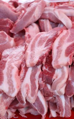 taze domuz eti pazarında