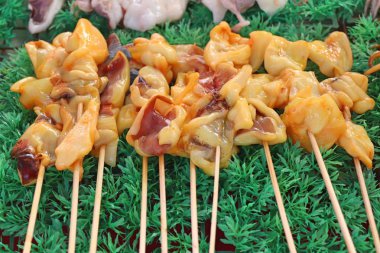 Izgara kalamar sokak gıda                               