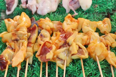 Izgara kalamar sokak gıda                               