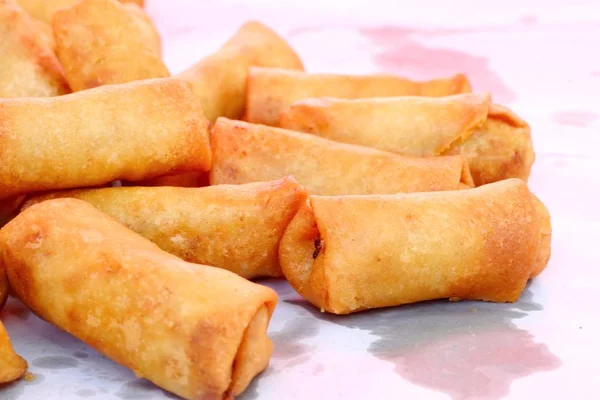 Spring Rolls Street Food — Stock Photo, Image