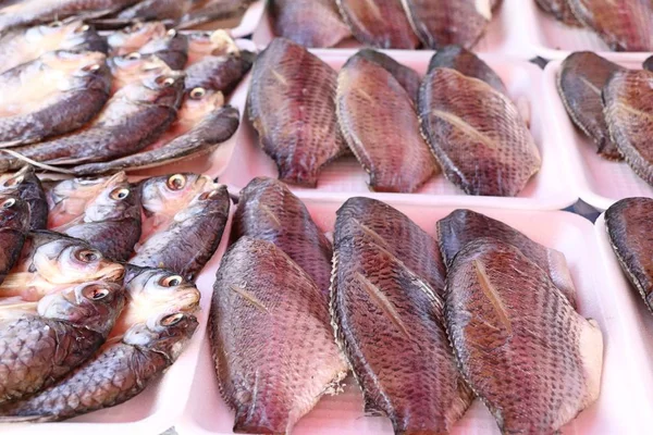 Peixe Seco Mercado — Fotografia de Stock