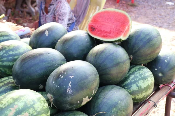 Watermelon Street Food — Stock Photo, Image