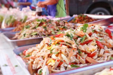 sokak gıda baharatlı salata