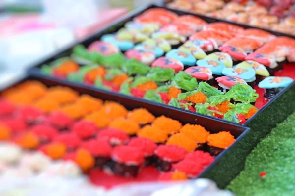 Tasty Sushi Street Food — Stock Photo, Image