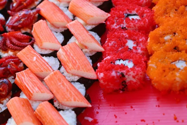 Savoureux Sushi Nourriture Rue — Photo