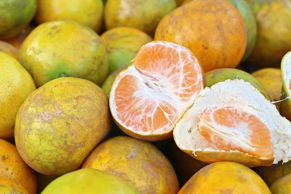 Orange Frukt Gata Mat — Stockfoto