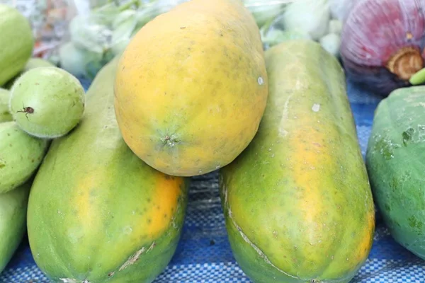 Papaya Comida Callejera — Foto de Stock