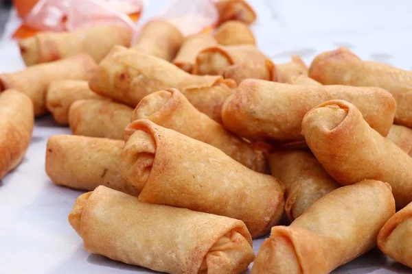 Spring Rolls Street Food — Stock Photo, Image