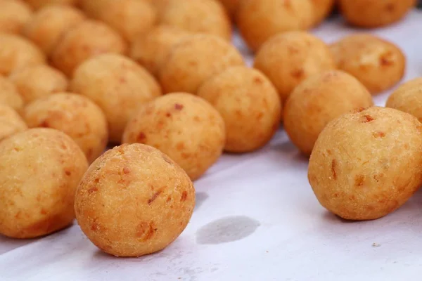 Gebratene Süßkartoffeln Beim Streetfood — Stockfoto