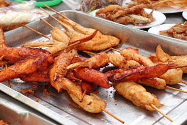 sokak gıda, kızarmış tavuk