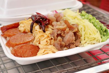 Karides kızarmış pilav sokak gıda