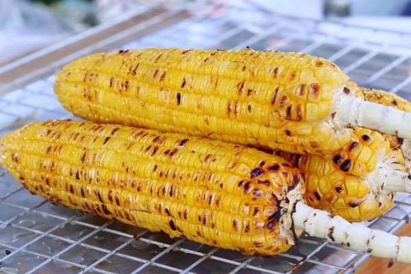 Maíz Tostado Comida Callejera —  Fotos de Stock