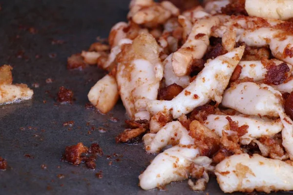 Fried Squid Street Food — Stock Photo, Image