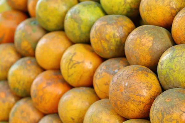 Fruto Laranja Comida Rua — Fotografia de Stock