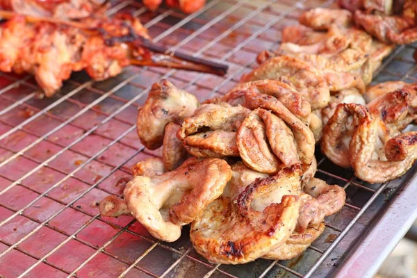 Grilled Chicken Street Food — Stock Photo, Image