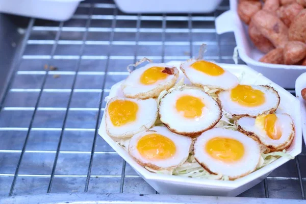 Bıldırcın Yumurtası Sokak Gıda — Stok fotoğraf