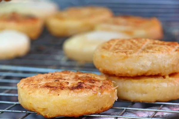 stock image grilled sticky rice with egg