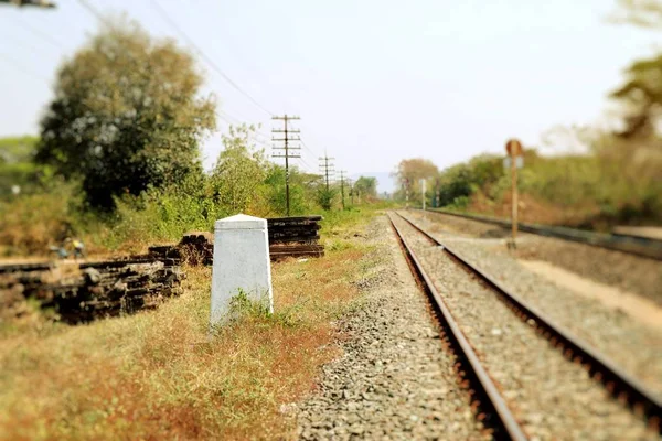 Bahnhof Und Eisenbahn — Stockfoto