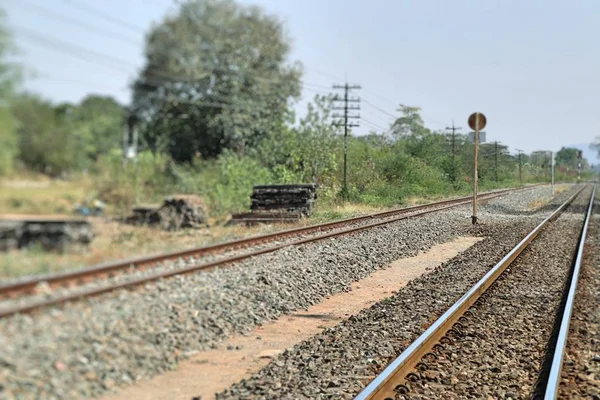 Bahnhof Und Eisenbahn — Stockfoto