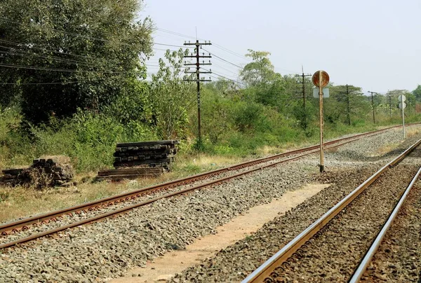 Bahnhof Und Eisenbahn — Stockfoto