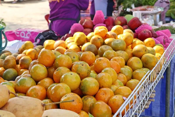 Frutta Arancione Cibo Strada — Foto Stock