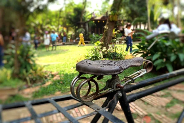 Starodawny Stary Rower Rdza — Zdjęcie stockowe