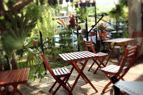 Chair in the cafe — Stock Photo, Image