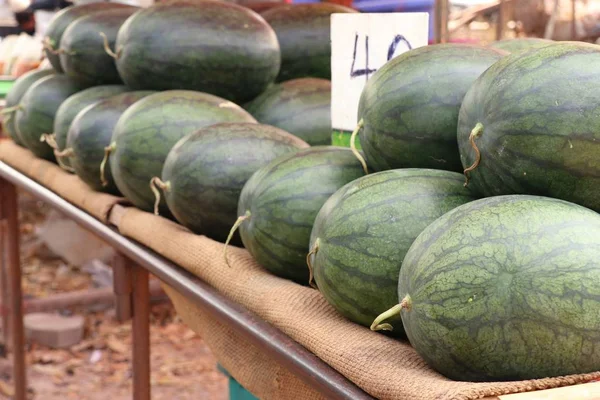 Watermelon at the street food — Stock Photo, Image