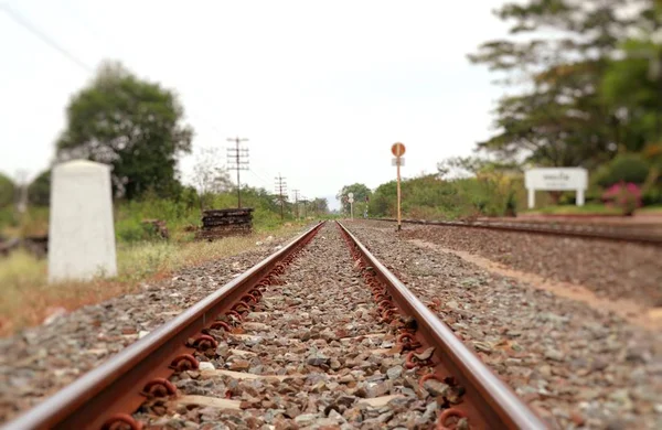 Stazione ferroviaria e ferroviaria — Foto Stock
