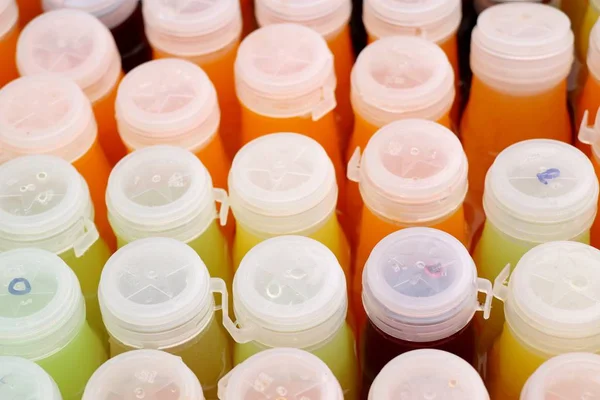 Colorful Fruit Juice Market — Stock Photo, Image