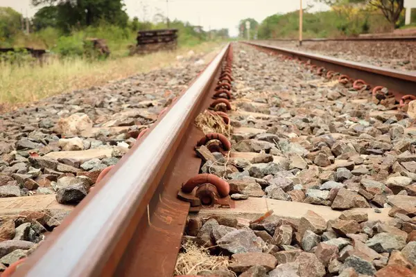 Train station and railway Stock Picture