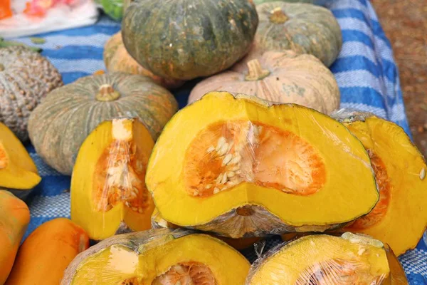 Pumpkin at street food — Stock Photo, Image