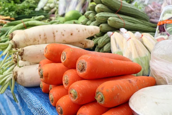 fresh carrot in the market