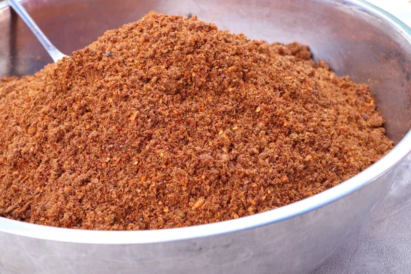 Chili paste at street food — Stock Photo, Image