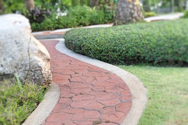 Stone walkway in the park — Stock Photo, Image