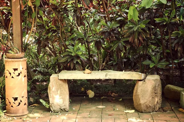 Old bench in the park — Stock Photo, Image