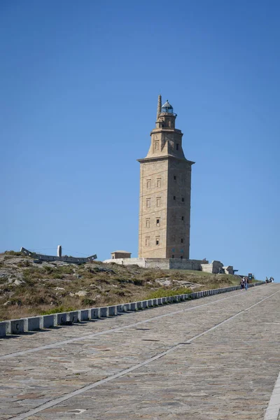 Herkül Kulesi La Coruna, Galica, İspanya, Avrupa.