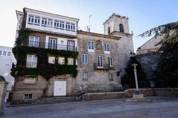 La Coruna, Galiçya, İspanya ve Avrupa limanında tekneler.