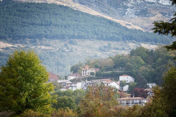 Vue Entre Les Arbres Montagne Candelario Salamanque Castille Léon Espagne — Photo
