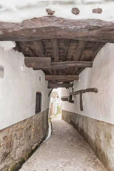 Smalle Straat Typisch Voor Candelario Salamanca Castilla Leon Spanje Europa — Stockfoto