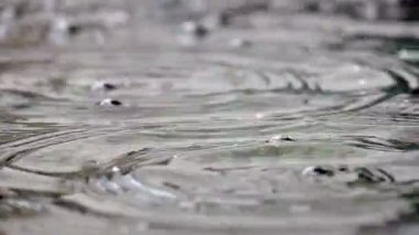 yavaş hareket su sıçrama yüzey su