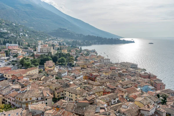 nice view of the roofs of malcesine, lake garda