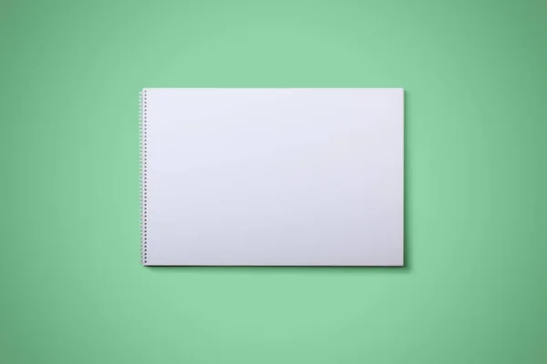 Sketch Book Green Background — Stock Photo, Image